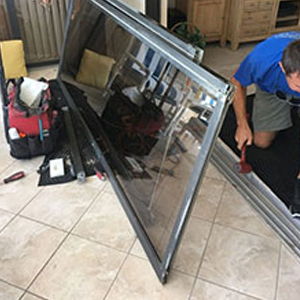 sliding glass door frame repair Corona